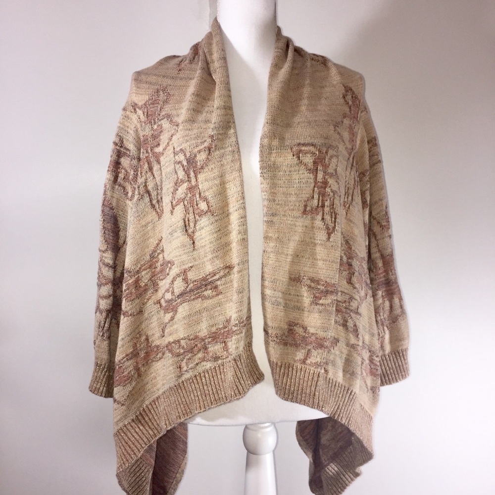 Coldwater Creek open front floral cardigan EUC